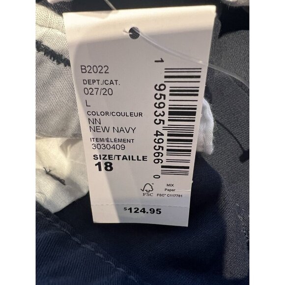 The Children's Place Girls Uniform Chino Pants 18 Blue Bootcut Stretch NWT 2 PAC - Picture 8 of 8